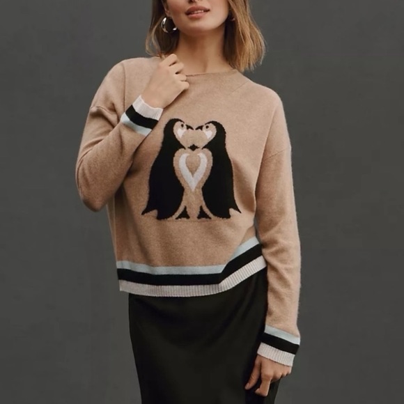 Anthropologie Sweaters - Anthropologie Maeve Cute Critter Graphic Sweater xl